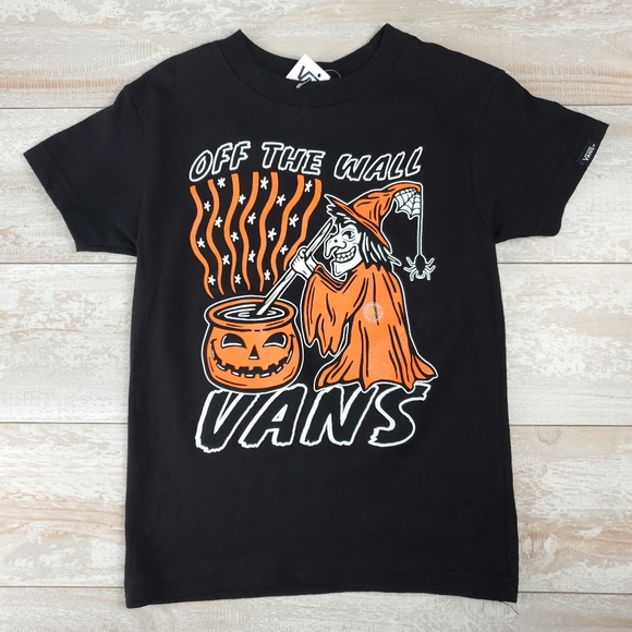 Vans Other - Vans Glow Pumpkins Kids SS Tee